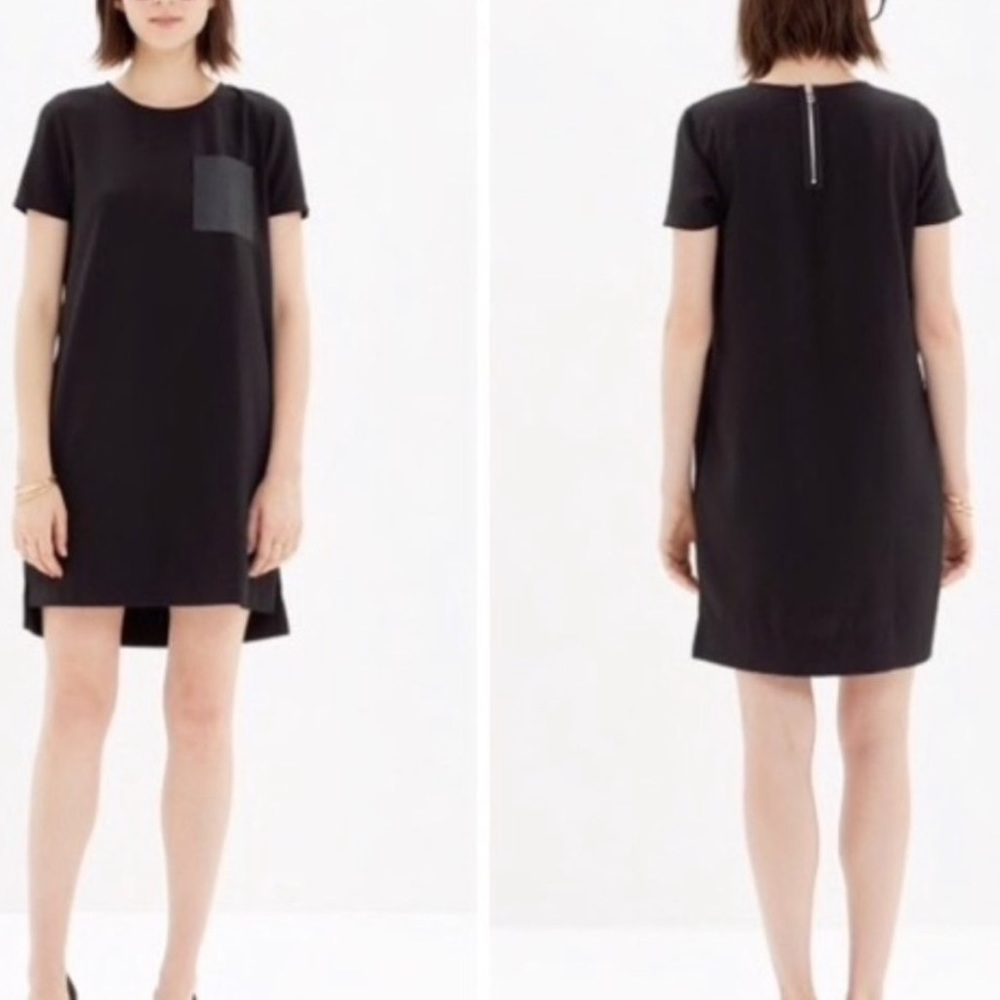 🔥🔥🔥NEW Madewell Black Shirt Pocket Dress
